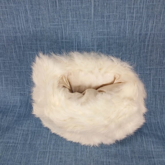 1950's White Rabbit Fur Children's Muff - Picture 3 of 6